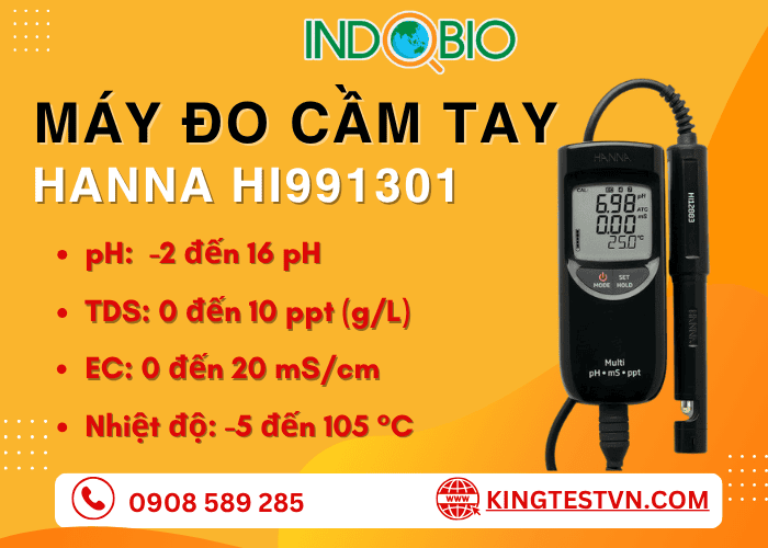 Máy phân tích nước đa chỉ tiêu Hanna HI991301